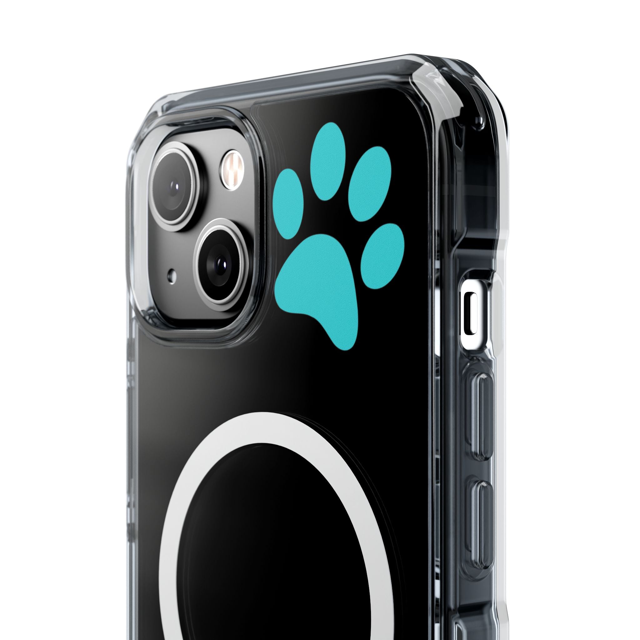 Clear Magnetic Phone Case — "Dicks and Chicks Hen House" Poultry & Pet Paw Design