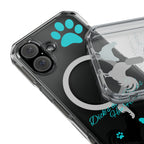 Clear Magnetic Phone Case — "Dicks and Chicks Hen House" Poultry & Pet Paw Design