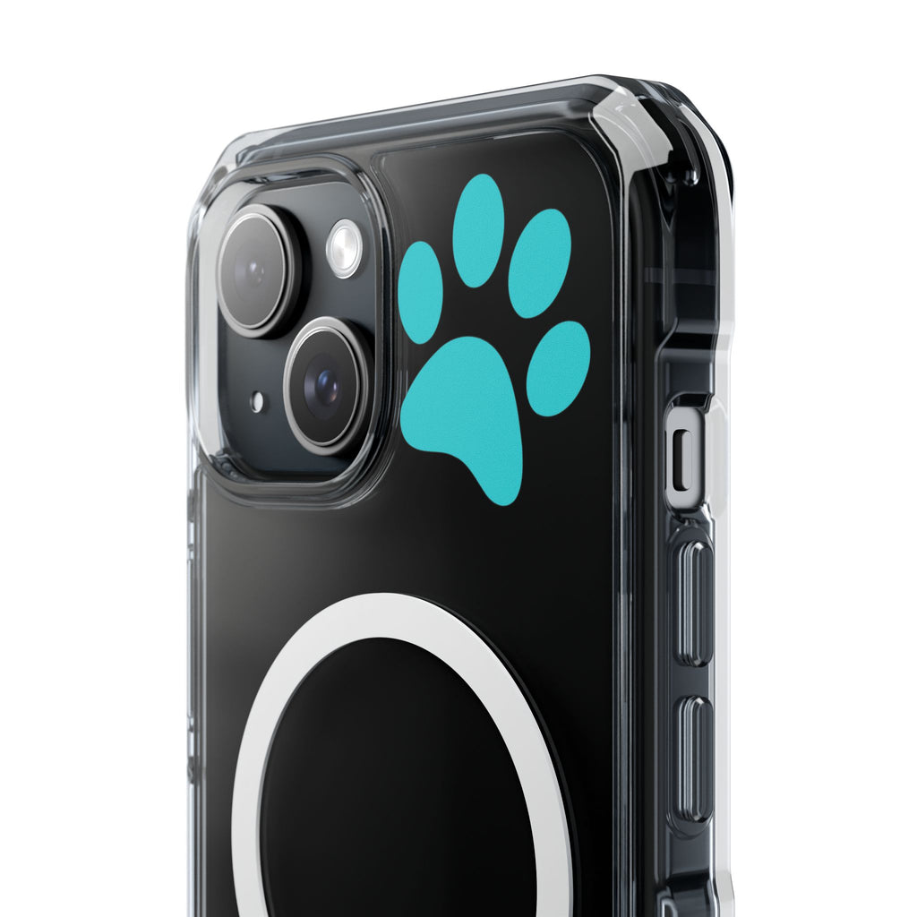 Clear Magnetic Phone Case — "Dicks and Chicks Hen House" Poultry & Pet Paw Design