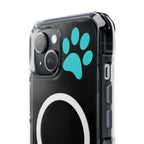 Clear Magnetic Phone Case — "Dicks and Chicks Hen House" Poultry & Pet Paw Design