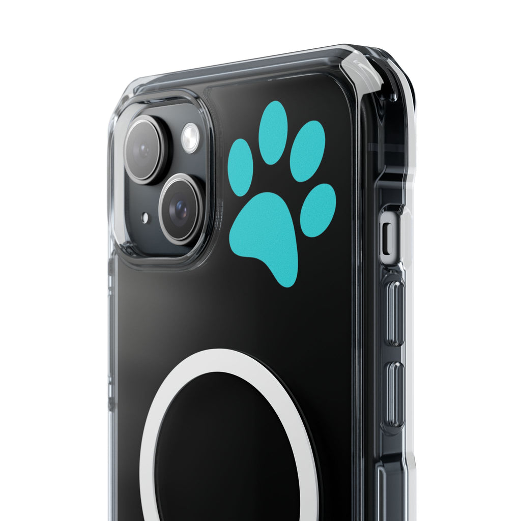 Clear Magnetic Phone Case — "Dicks and Chicks Hen House" Poultry & Pet Paw Design
