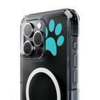 Clear Magnetic Phone Case — "Dicks and Chicks Hen House" Poultry & Pet Paw Design