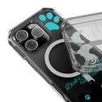 Clear Magnetic Phone Case — "Dicks and Chicks Hen House" Poultry & Pet Paw Design