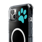 Clear Magnetic Phone Case — "Dicks and Chicks Hen House" Poultry & Pet Paw Design